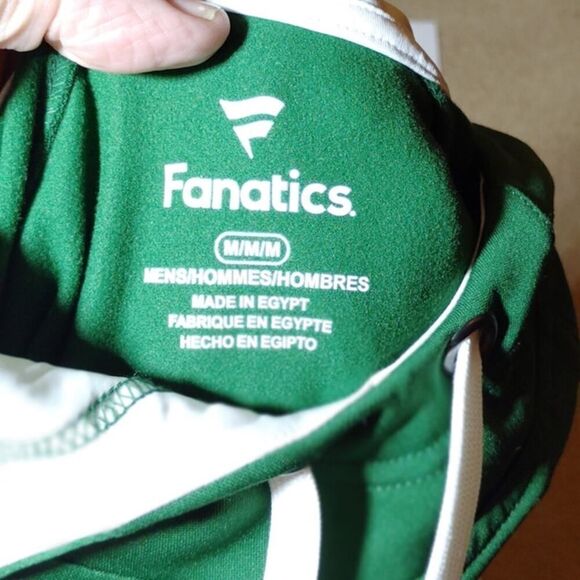NFL Fanatics Mens NEW w/Tags Jets Green Hoodie w/New York Jets on Hood - sz. M - Picture 2 of 4